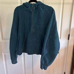 Teal Zip-Up Hoodie